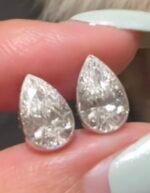 Lab-grown diamond earrings - Image 2