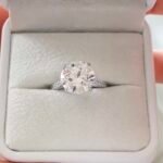 Lab-grown diamond ring earrings